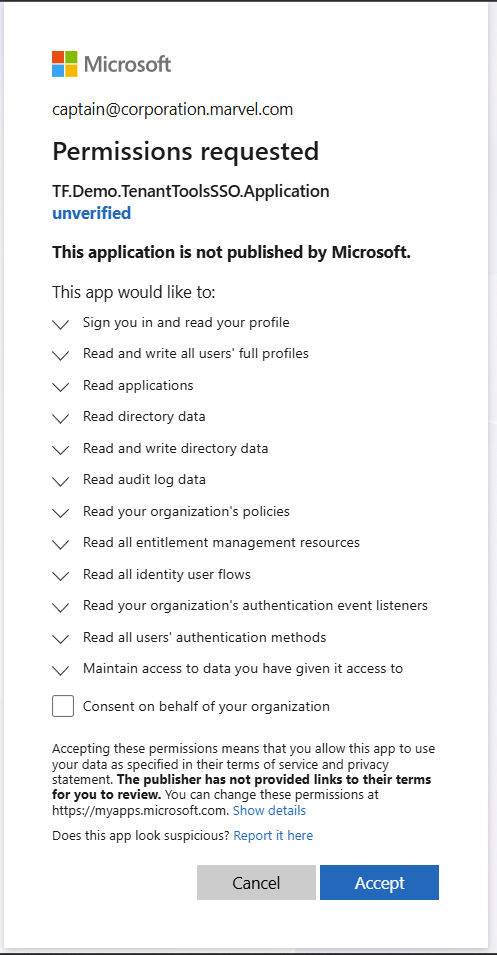 Tenant Permissions